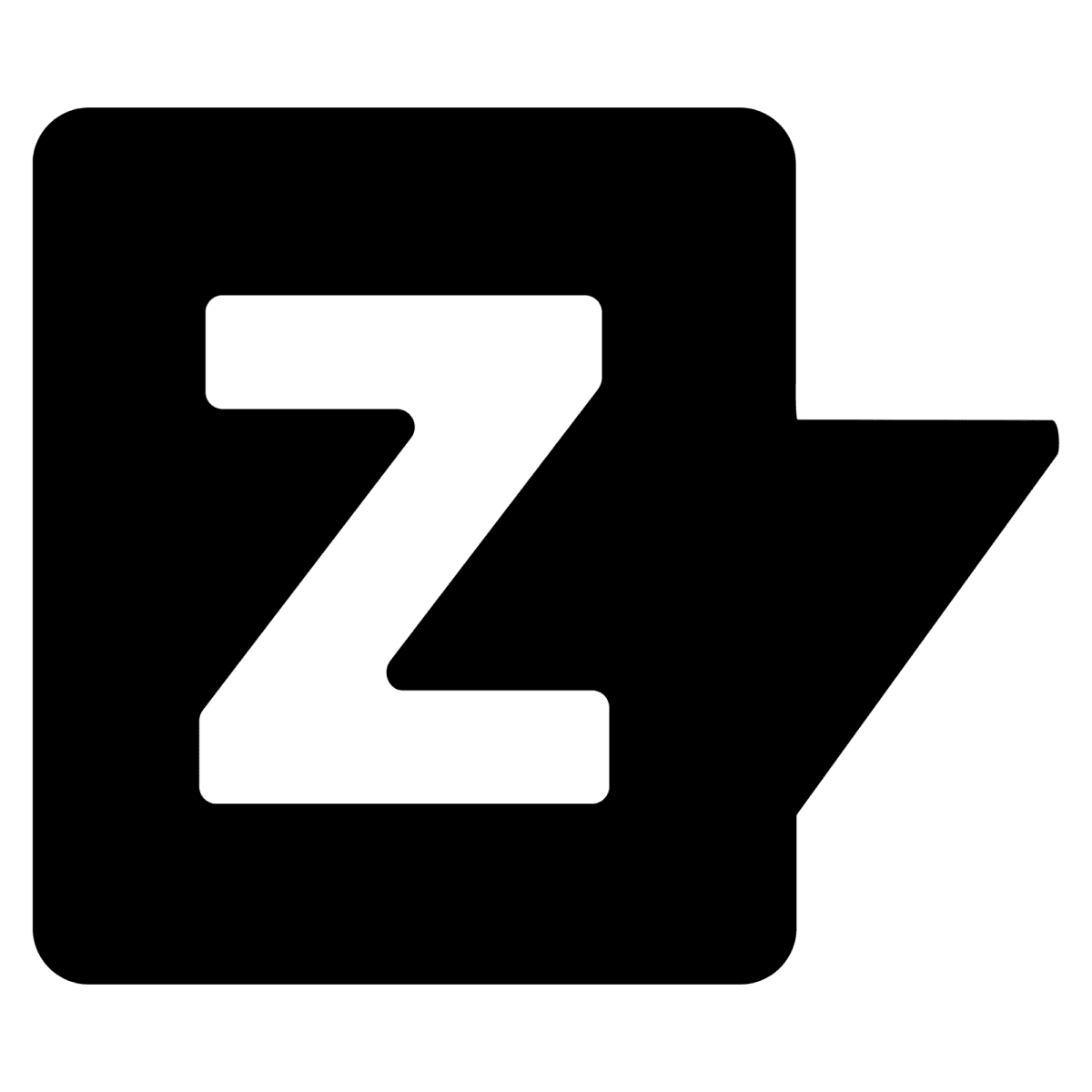 Zoee single color icon logo.